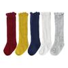 Bestjybt Baby Girls Boys Knee High Socks Cotton Newborn Infants Toddlers Cable Knit Tube Ruffled Stockings, 5 Pairs (Assorted, 12-36 Months) view 1