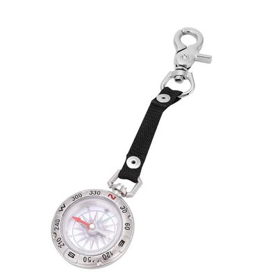 Aluminum Alloy,Mini Aluminum Portable Mini Pocket Watch Keychain Survival for Outdoor Accessories. Keychain with Keychain with