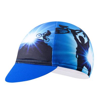 Weimostar Men's Cycling Cap MTB Polyester Breathable Sun Proof Helmet Liner Cycle Hat Riding Blue