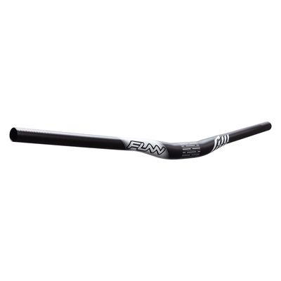 Funn Full On Mountain Bike Handlebar with Bar Clamp 31.8mm and Width 785mm, Tough and Lightweight Alloy Riser Handlebar for MTB, BMX and Road Bike, Rise 15mm MTB Handlebar (Black)