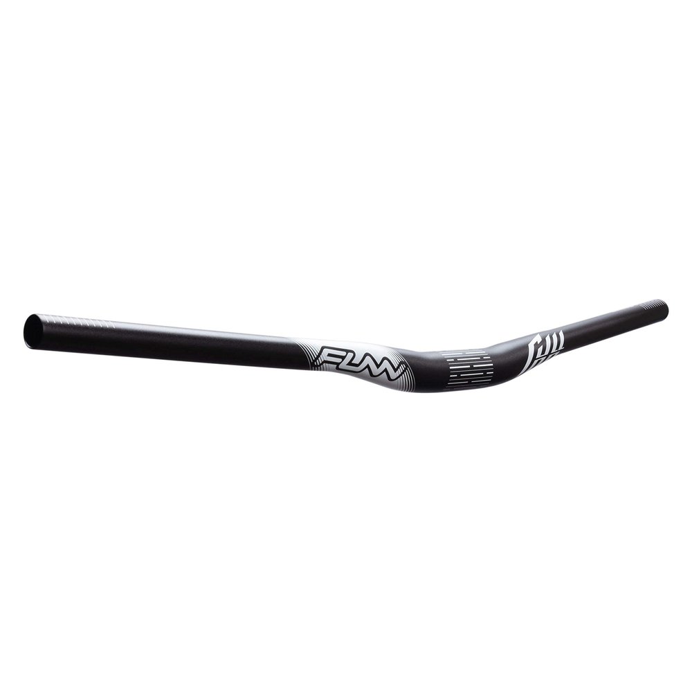 Funn Full On Mountain Bike Handlebar with Bar Clamp 31.8mm and Width 785mm, Tough and Lightweight Alloy Riser Handlebar for MTB, BMX and Road Bike, Rise 15mm MTB Handlebar (Black)