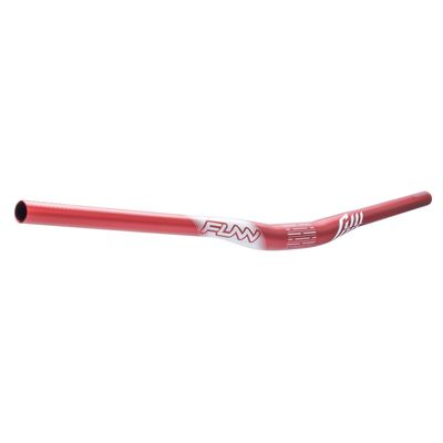 Funn Full On Mountain Bike Handlebar with Bar Clamp 31.8mm and Width 785mm, Tough and Lightweight Alloy Riser Handlebar for MTB, BMX and Road Bike, Rise 15mm MTB Handlebar (Red)