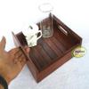 Antique Beautiful and Designer Handmade Wooden Tray by INAM HANDICRAFTS view 2