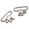 2-Pack Silver 1.25 Inch Quick Detachable Heavy Duty Sling Swivel for Sling Quick Release Gun Swivels view 1