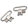 2-Pack Silver 1.25 Inch Quick Detachable Heavy Duty Sling Swivel for Sling Quick Release Gun Swivels view 2