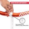 Funn Full On Mountain Bike Handlebar with Bar Clamp 31.8mm and Width 810mm, Tough and Lightweight Alloy Riser Handlebar for MTB, BMX and Road Bike, Rise 7mm MTB Handlebar (Blue) view 3