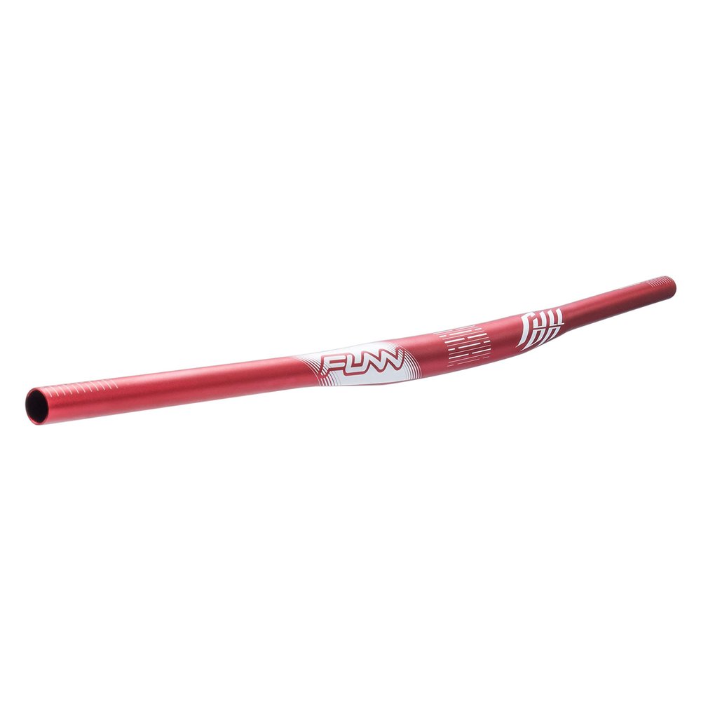 Funn Full On Mountain Bike Handlebar with Bar Clamp 31.8mm and Width 810mm, Tough and Lightweight Alloy Riser Handlebar for MTB, BMX and Road Bike, Rise 7mm MTB Handlebar (Red)
