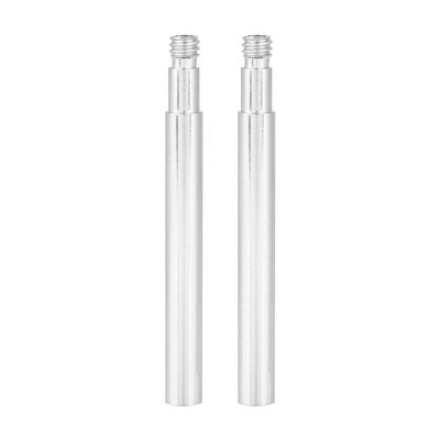 2Pcs Valve Extender, Aluminum Alloy Tire Tube Valve Extender Tire Accessories Compatible with (Silver) Valve Extender Valve Extender 30Mm Tube Extender