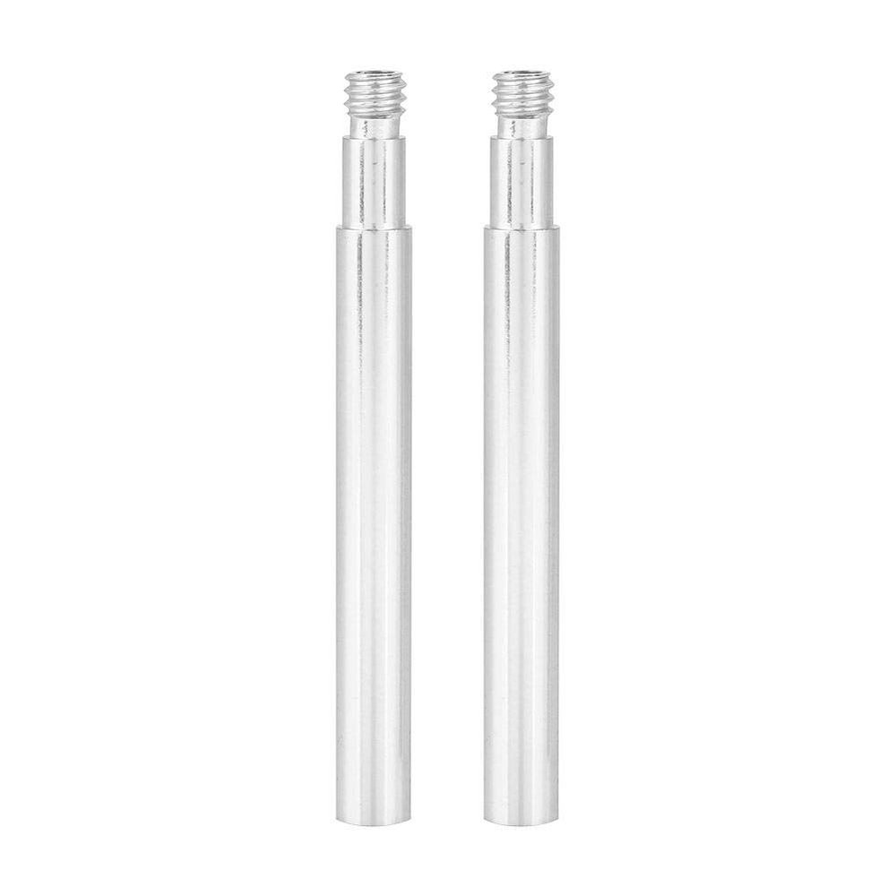 2Pcs Valve Extender, Aluminum Alloy Tire Tube Valve Extender Tire Accessories Compatible with (Silver) Valve Extender Valve Extender 30Mm Tube Extender