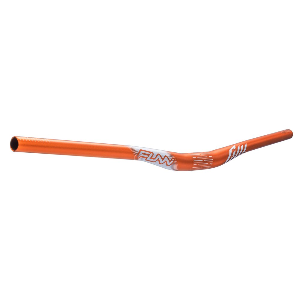 Funn Full On Mountain Bike Handlebar with Bar Clamp 31.8mm and Width 785mm, Tough and Lightweight Alloy Riser Handlebar for MTB, BMX and Road Bike, Rise 15mm MTB Handlebar (Orange)