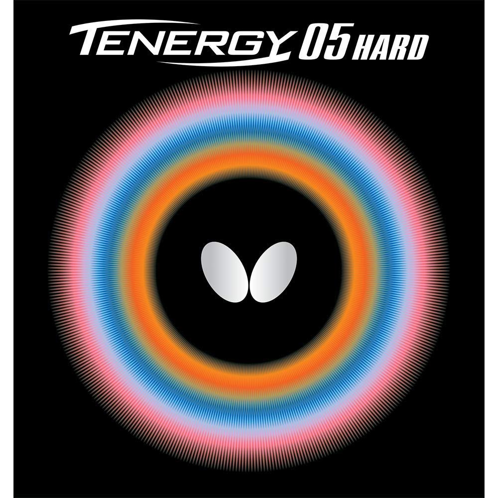 Butterfly Tenergy 05 Hard Table Tennis Rubber | Butterfly Table Tennis Rubber | 1.9 mm or 2.1 mm | Red or Black | 1 Inverted Table Tennis Rubber Sheet | Professional Table Tennis Rubber
