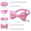Bow Tie House Babies Classic Pre-Tied Bow Tie Formal Solid Tuxedo (Small, Taffy Pink) view 2