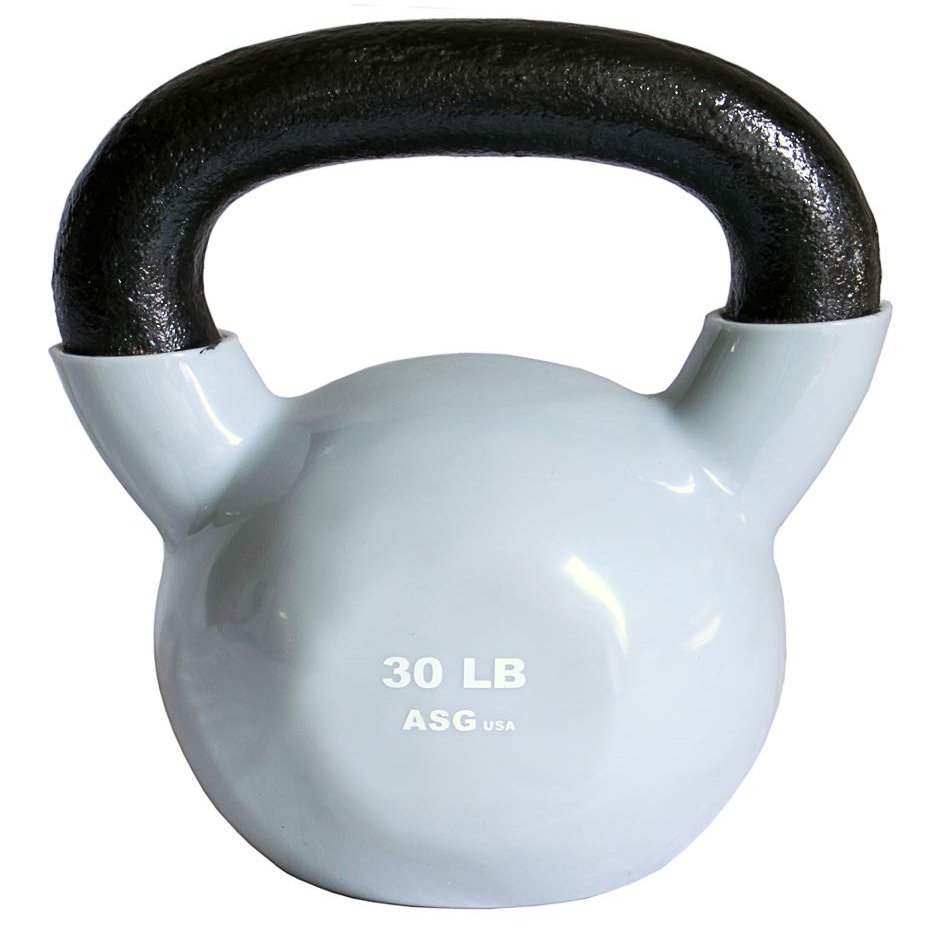 Ader Vinyl Kettlebell 5, 8, 10, 12, 15, 18, 20, 25, 30, 35, 40, 45,50 Lb (30 Lbs)