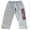 Dalliance Boxers Sport Gray Boston Sweatpants with Side Pockets, Open Leg (X-Large) view 1