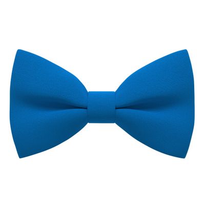 Bow Tie House Babies Classic Pre-Tied Bow Tie Formal Solid Tuxedo (Small, Azure Blue)