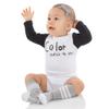 juDanzy Baby, Toddler and Kids Knee High Tube Socks for Boys and Girls with Grips (1 Pair) (6-10 Years (Shoe Size 1-4), Gray/White) view 2