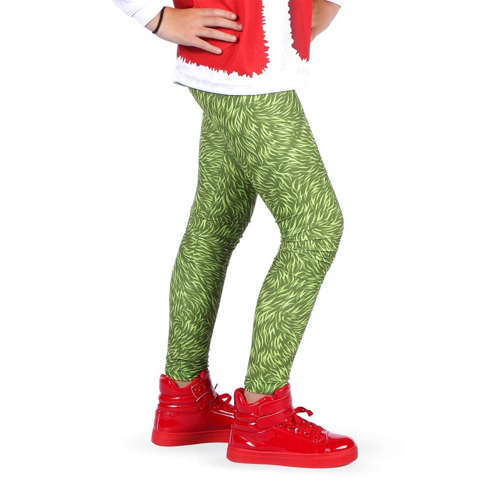 Alexandra Collection Womens Grumpy Grouch Christmas Holiday Leggings Green Small