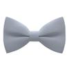 Bow Tie House Boys Classic Pre-Tied Bow Tie Formal Solid Tuxedo (Medium, Cloud Grey) view 1