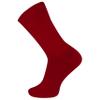 Chaps Mens Solid Color Casual True Rib Crew - 1 Pair Pack Cotton Comfort And Breathable Mesh Dress Sock, Red, 6-12 US view 1