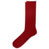Chaps Mens Solid Color Casual True Rib Crew - 1 Pair Pack Cotton Comfort And Breathable Mesh Dress Sock, Red, 6-12 US view 2