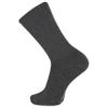 Chaps Mens Solid Color Casual True Rib Crew - 1 Pair Pack Cotton Comfort And Breathable Mesh Dress Sock, Charcoal, 6-12 US view 1