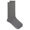 Chaps Mens Solid Color Casual True Rib Crew - 1 Pair Pack Cotton Comfort And Breathable Mesh Dress Sock, Charcoal, 6-12 US view 4