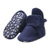Zutano Unisex Organic Cotton Baby Booties With Gripper Soles, True Navy, 12M view 1
