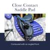LeMieux Close Contact Suede Square Saddle Pad - English Saddle Pads for Horses - Equestrian Riding Equipment and Accessories (Ice Blue - Small/Medium) view 3