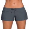 Aleumdr Women's 3" Swim Boardshort Bottom Shorts Swimming Panty X-Large Grey view 1