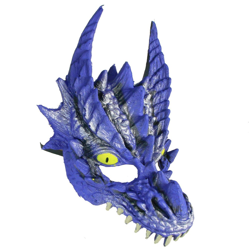 Supersoft Fierce Dragon Mask (Blue)