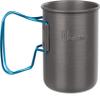 Olicamp Space Saver Camping Mug with Colored Grip | Nests Nalgene Bottle Inside | Lightweigh and Compact | Perfect for Camping and Backpacking, Blue view 1