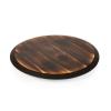 PICNIC TIME NFL Carolina Panthers Lazy Susan Serving Tray, Wooden Turntable Round Charcuterie Board, Cheese Serving Platter, (Fire Acacia Wood) view 1