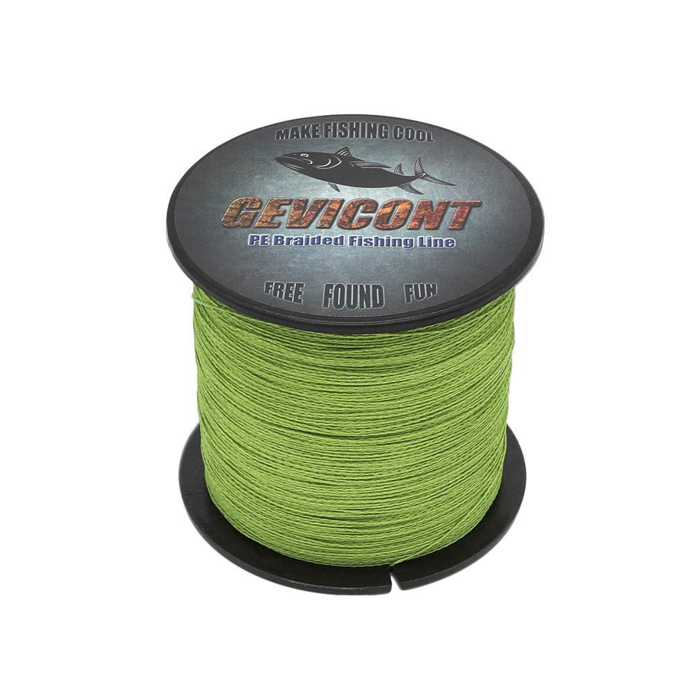 GEVICONT Braid Lines Thinner Diameter Multifilament Fishing line 100% PE 8-Strand 328Yards-1094Yards 10lbs-300lbs Multiple Colors for Ocean Fishing