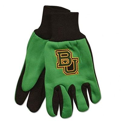 NCAA Baylor Bears Unisex Ncaancaa Two-Tone Gloves, Green, One Size