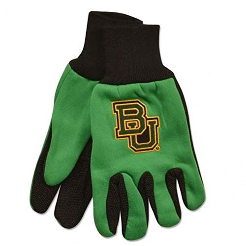 NCAA Baylor Bears Unisex Ncaancaa Two-Tone Gloves, Green, One Size