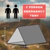 Emergency Zone Reflective & Green Survival 2 Person Tube Tents. Available in 1, 2, 3, 48 Packs. (Reflective, 48) view 2