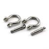Heyous 2pcs 3/8 Inch 10mm Screw Pin Anchor Shackle Stainless Steel Heavy Duty Bow Shape Load Clamp for Chains Wirerope Lifting Paracord Outdoor Camping Survival Rope Bracelets view 4