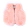 benetia Girls Vest Faux Fur Coat Winter Pink Size 2t 3t view 3