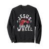 Jesus Take The Wheel Christian Sweatshirt view 1