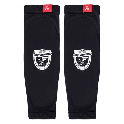 FP Discreet Shin Guard Sleeves for Men & Women-Pack of 2 | Impact-Resistant, Lightweight Leg Protection | Worn Under Pants, Black, X-Large