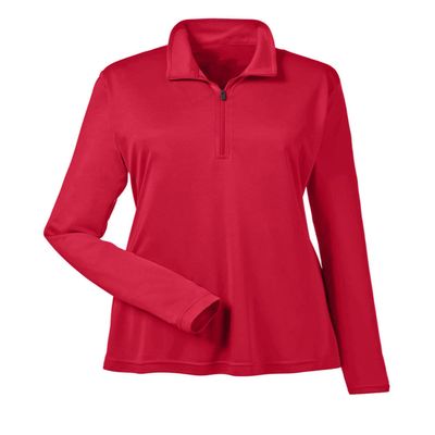 AquaGuard Women's TM36-TT31W-Zone Performance Quarter-Zip, Sport red, XX-Large