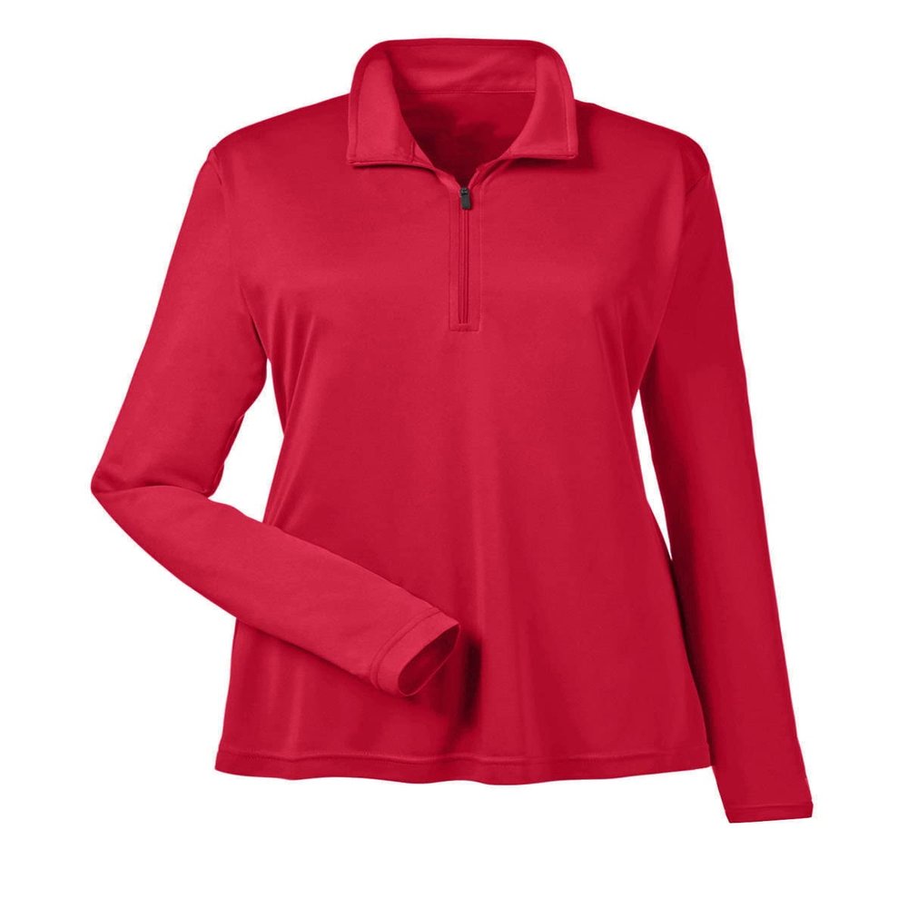 AquaGuard Women's TM36-TT31W-Zone Performance Quarter-Zip, Sport red, XX-Large