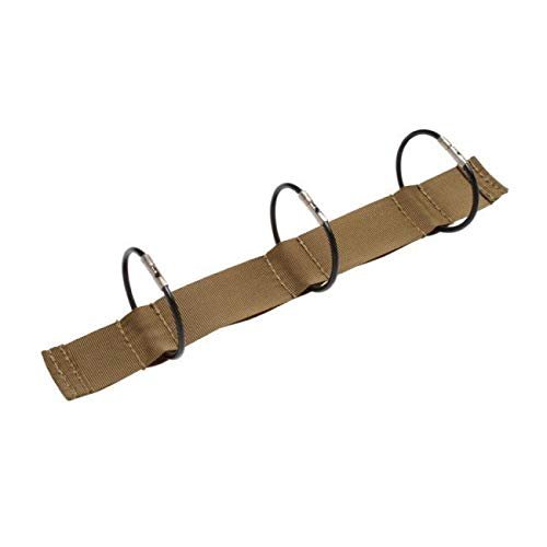 Tactical Notebook Covers Flexible 3-Ring Attachment | Holds 4.25"x8" Paper with Quick-Access Rings | Includes 20 Envelopes for Efficient Field Note-Taking and Tactical Organization (Coyote Brown)