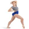 Capezio Ribbed Sweater Knit Cropped Sweater - Size Small, Heather Gray view 4