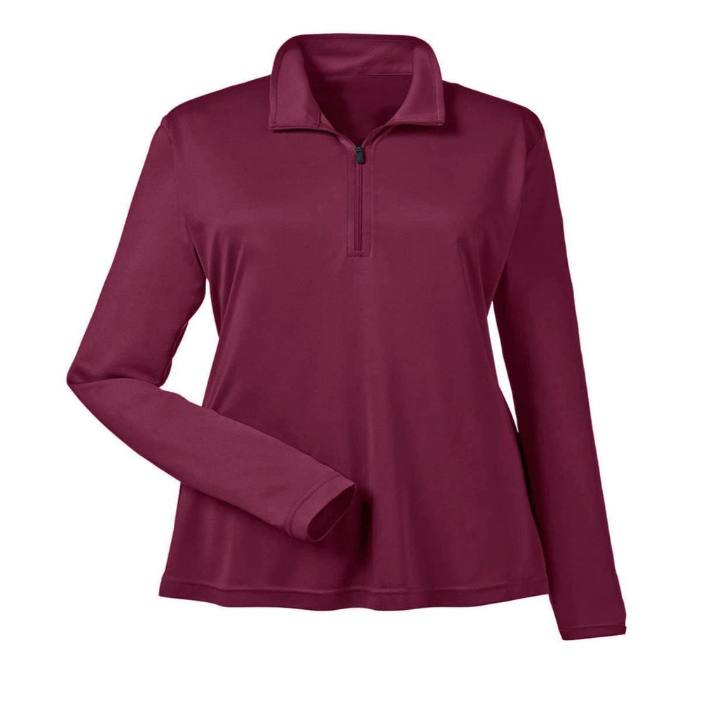AquaGuard Women's TM36-TT31W-Zone Performance Quarter-Zip, Sport Maroon, Large