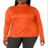 AquaGuard Women's TM36-TT31W-Zone Performance Quarter-Zip, Sport Orange, X-Small view 2