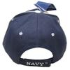 Adult Military U.S. Navy with Seal Defending Freedom Adjustable Blue Hat Cap view 4