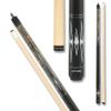 Action Classic Billiards Pool Cue Stick - 13mm 7-Layered Tip, 29" Hard Rock Maple Wood Shaft with 10-12" Taper - Matte Grey Stain w/Points - 21oz