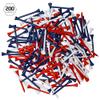 IZZO Golf Wood Golf Tees, 1.75 Inch, Red/White/Blue (Pack of 200) view 3