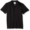 AquaGuard Boys' Big TM36-TT51Y-Zone Performance Polo, Black, Small view 1
